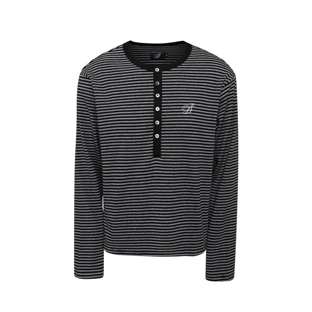 Bayu Striped Henley Shirt