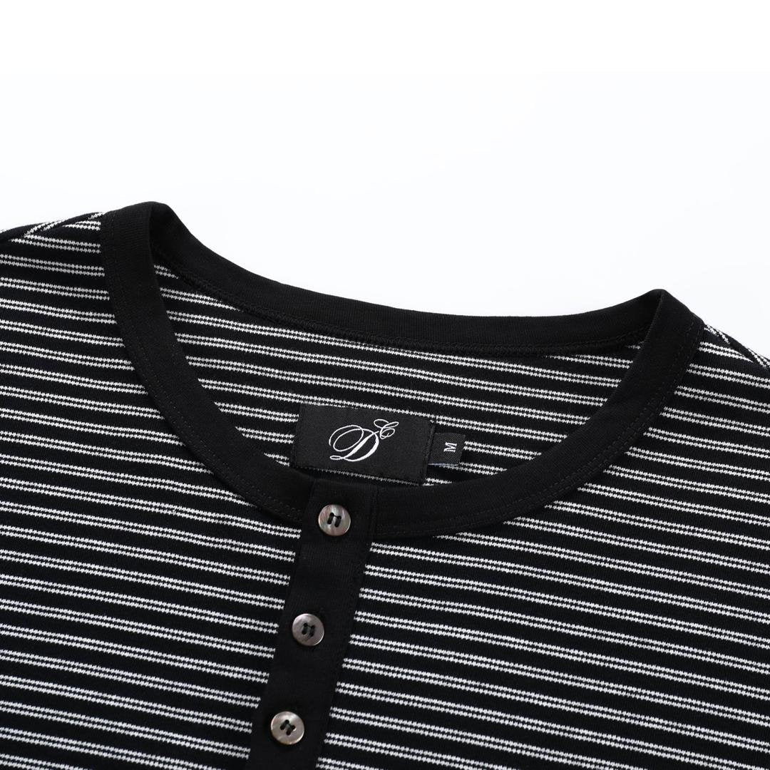 Bayu Striped Henley Shirt