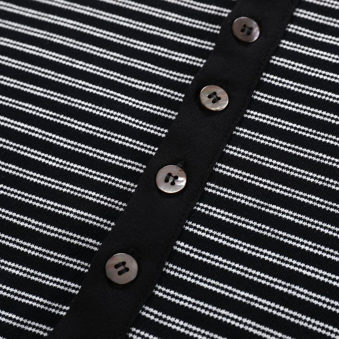 Bayu Striped Henley Shirt