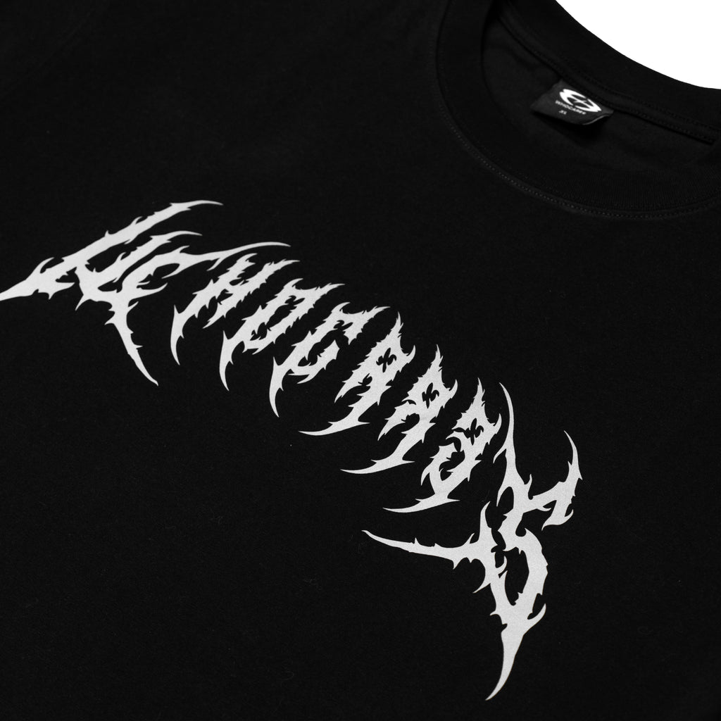 Reflective Gothic Tee Black