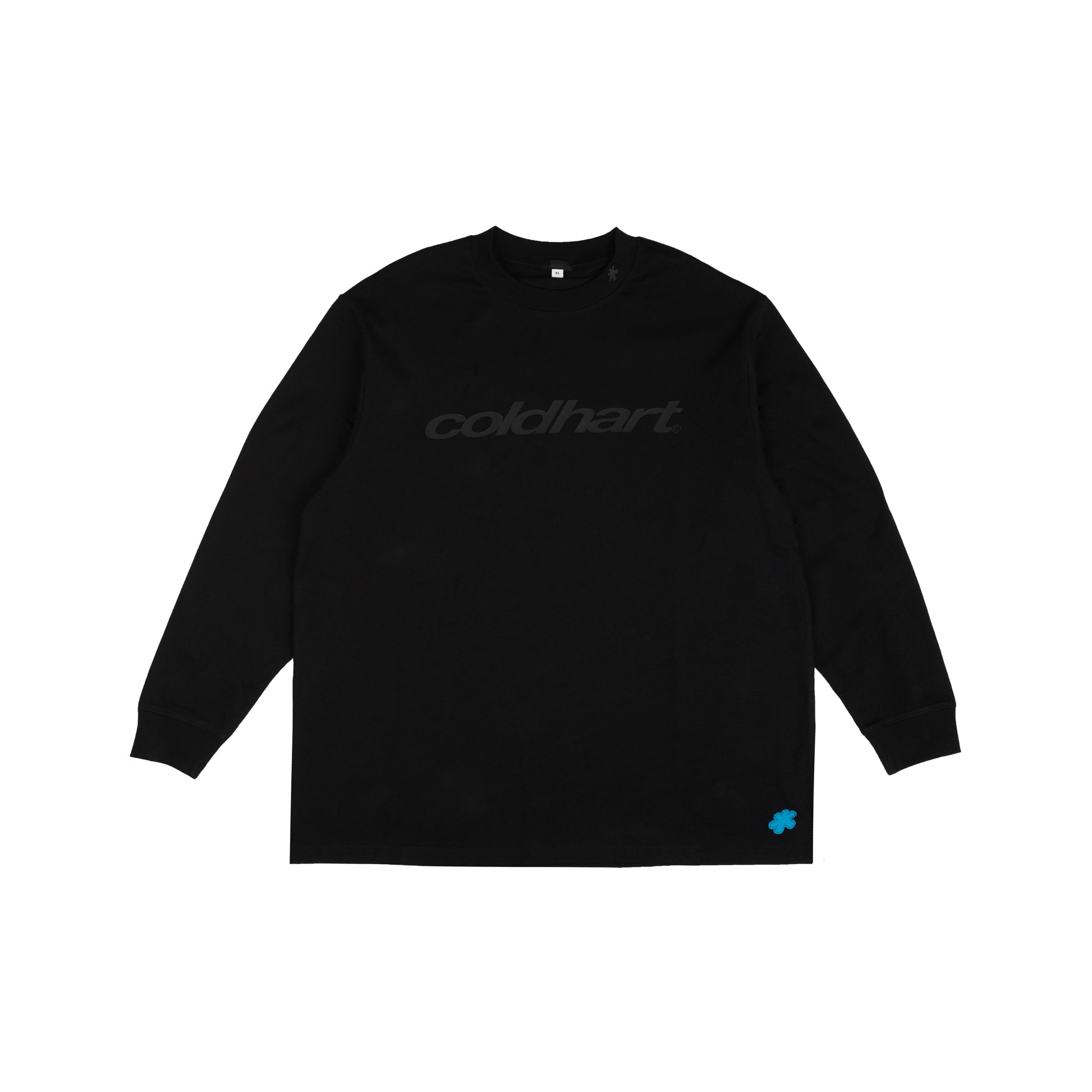 Rubber Printed Oversized Long Sleeve Tee