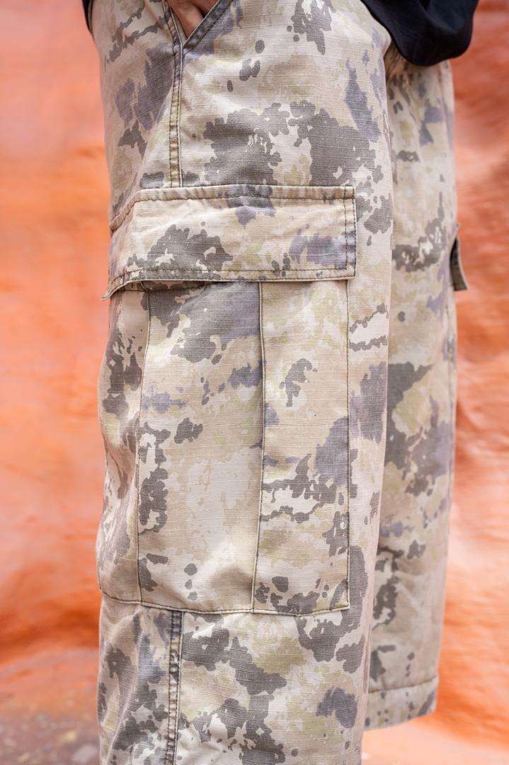 Army Detachable Baggy Cargo Pants (Sand)