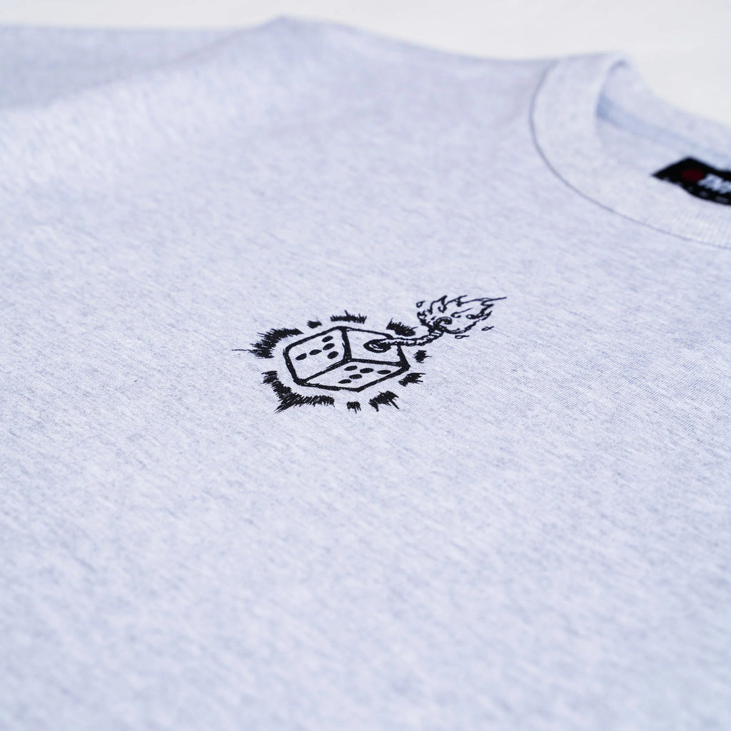 Flame Dice Tee Grey