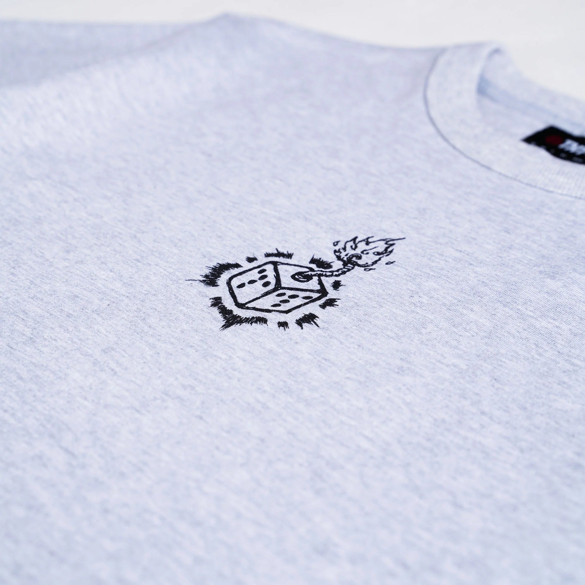 Flame Dice Tee Grey