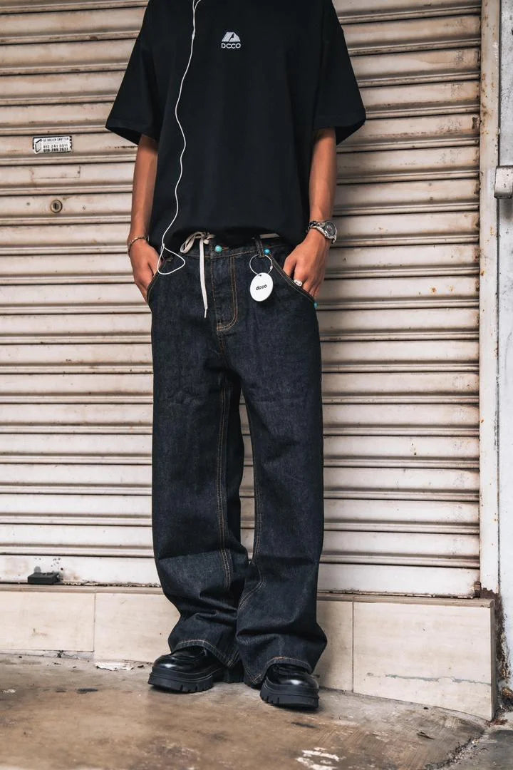 Pony Hair Raw Denim Black