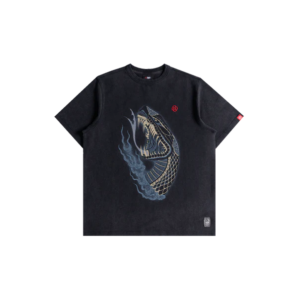 Cobra Stone Wash Tee Black