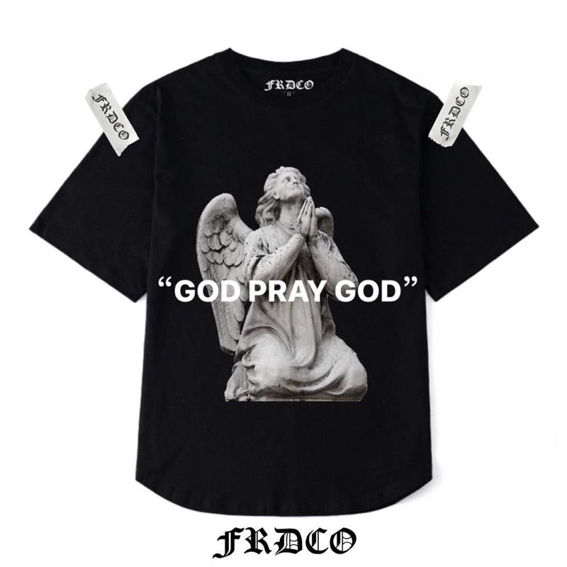 God Pray God Tee Black