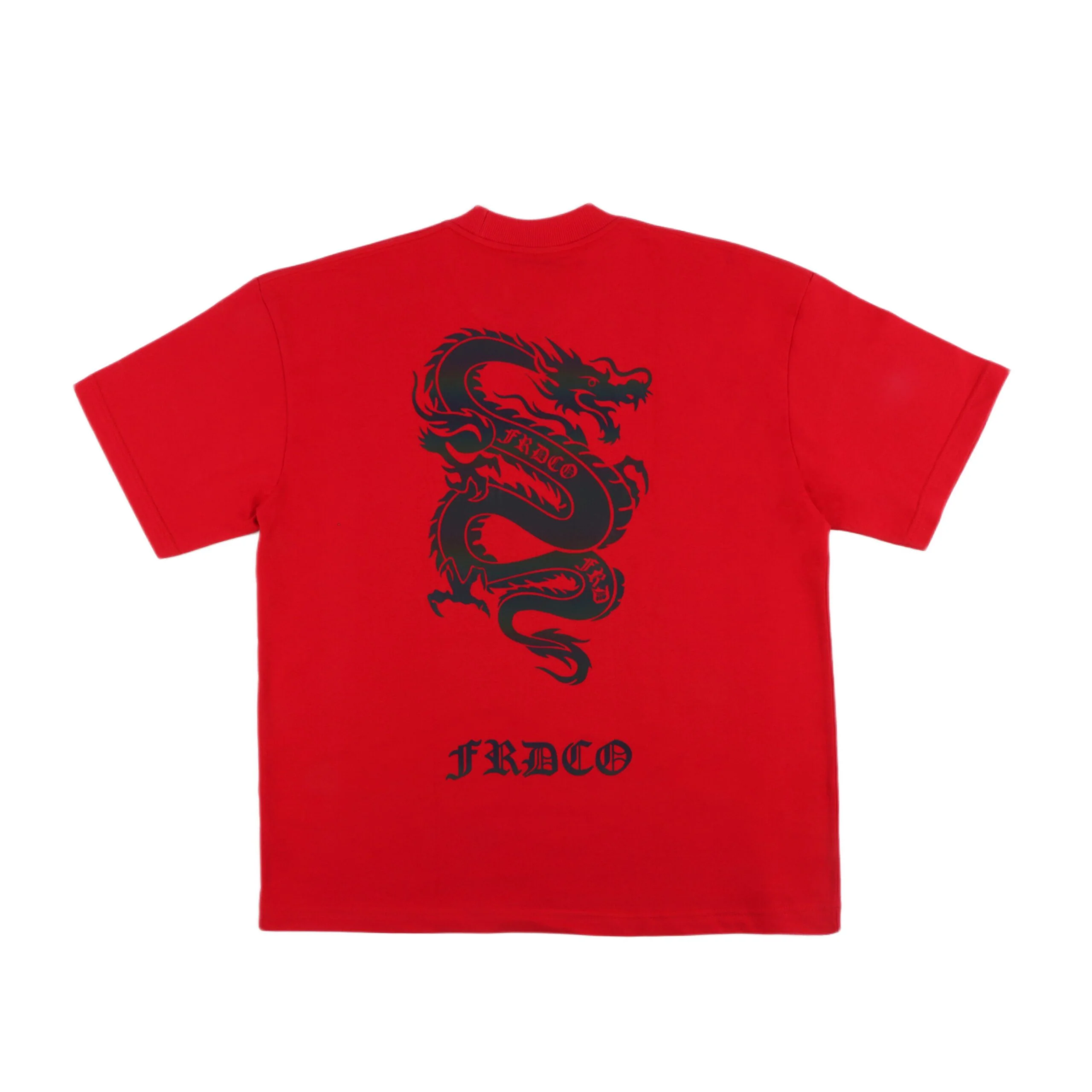 Rainbow Reflective Dragon Tee Red