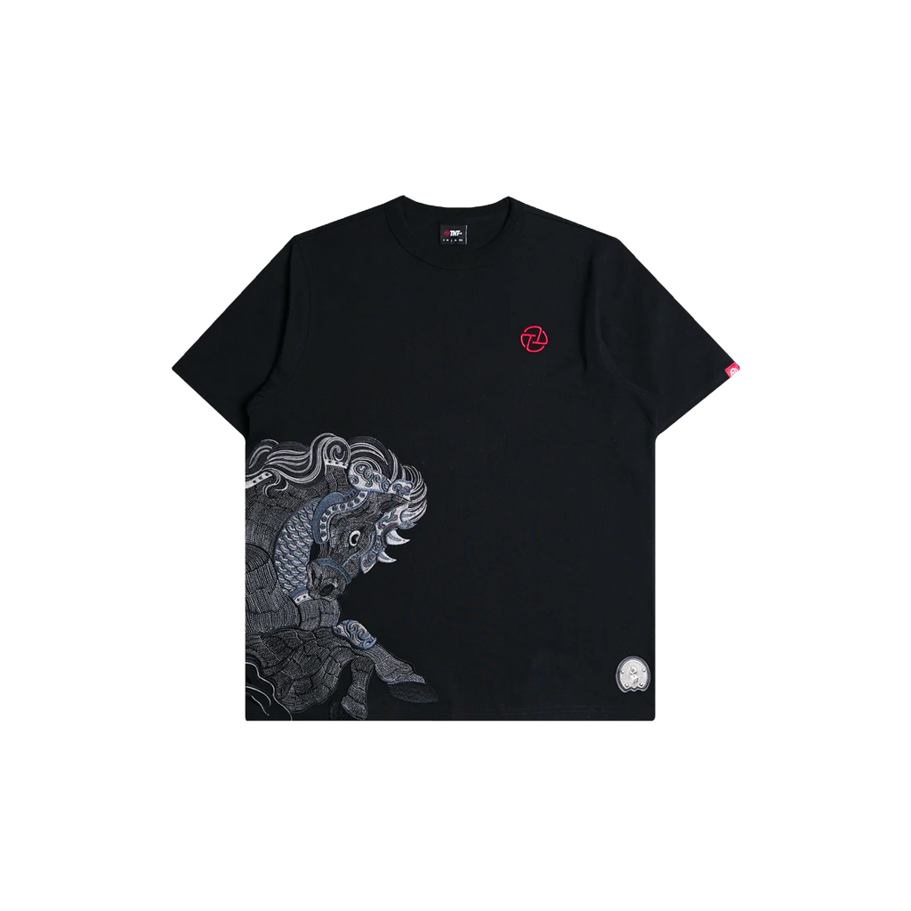 Side Horse Tee (Black on Black)
