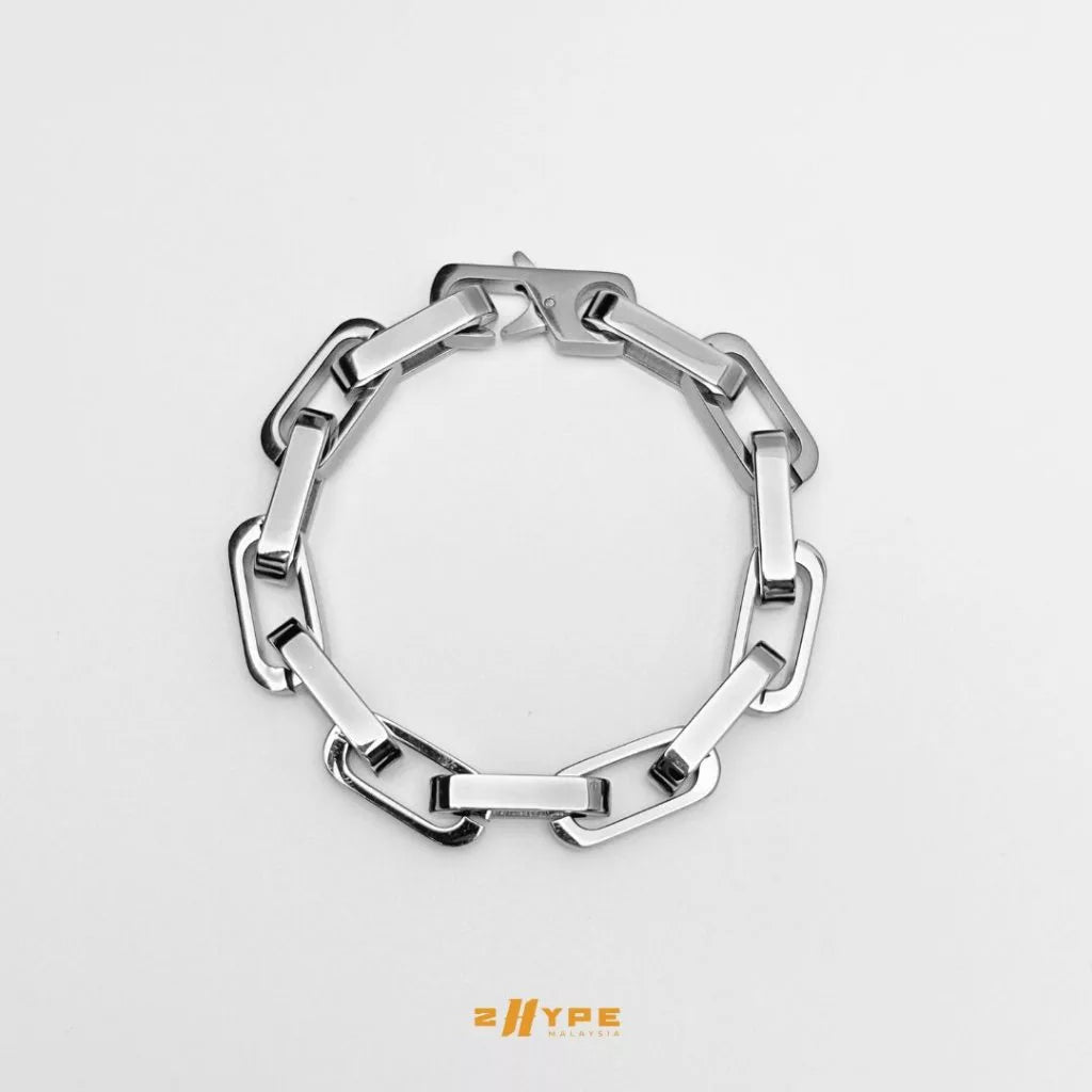 Stainless Steel Silver Bracelet 10mm
