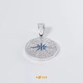 Iced-Out Compass Pendant