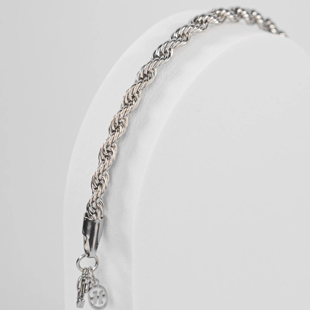 Rope Bracelet (Silver) 4mm