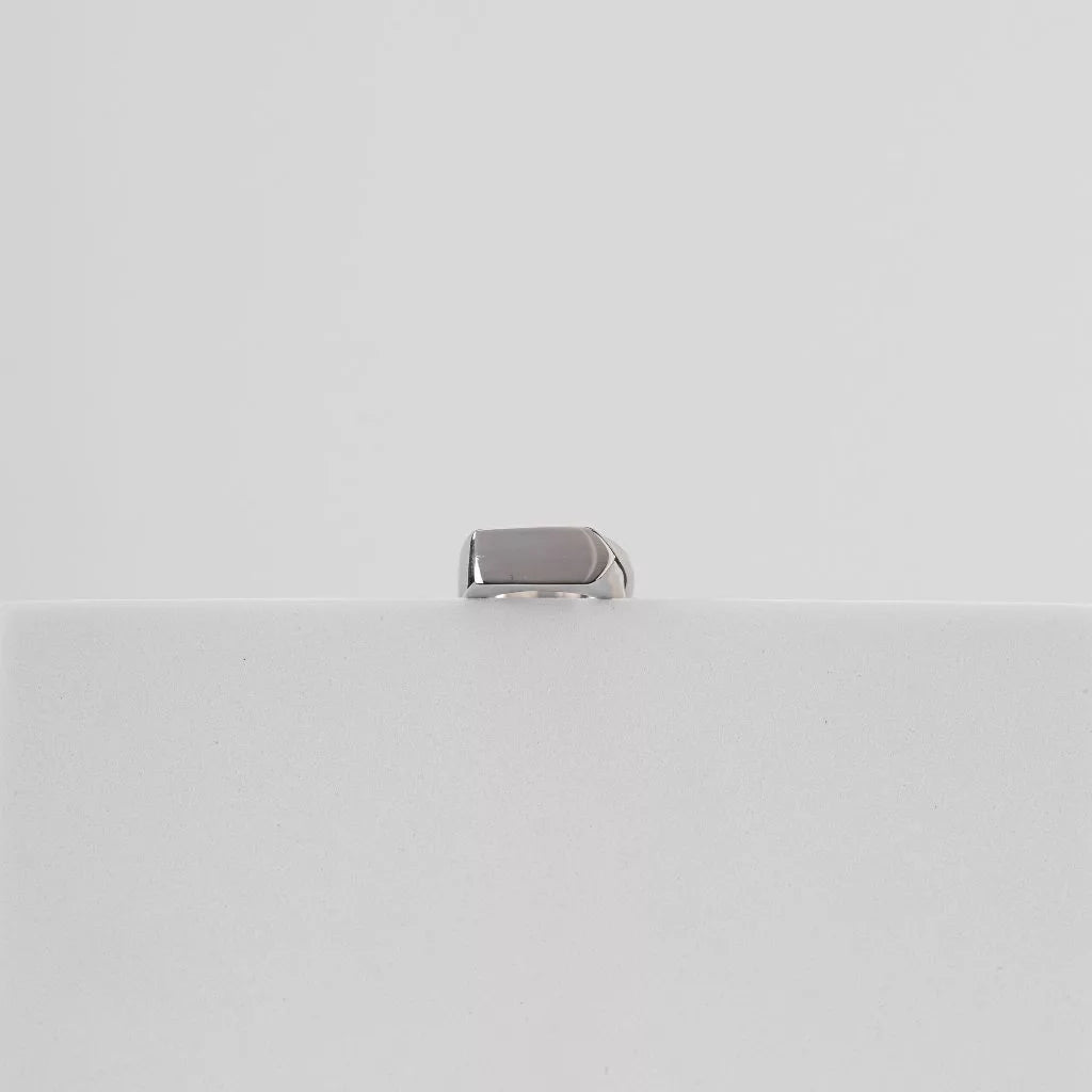 Steel Signet Ring (Silver)