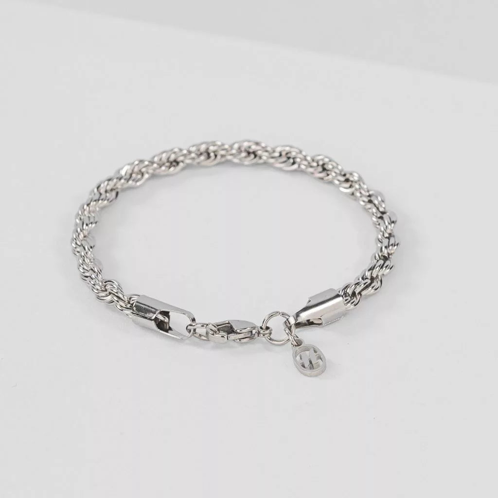 Rope Bracelet (Silver) 4mm