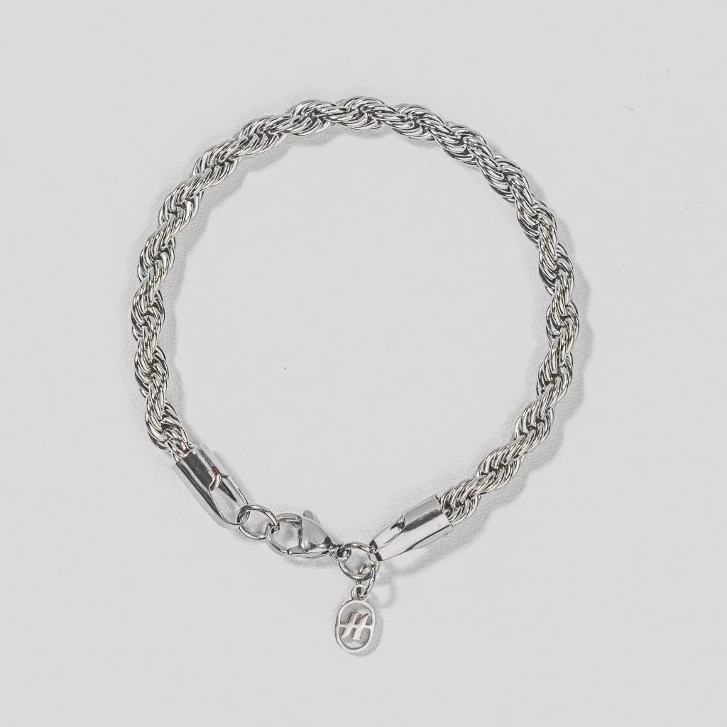Rope Bracelet (Silver) 4mm