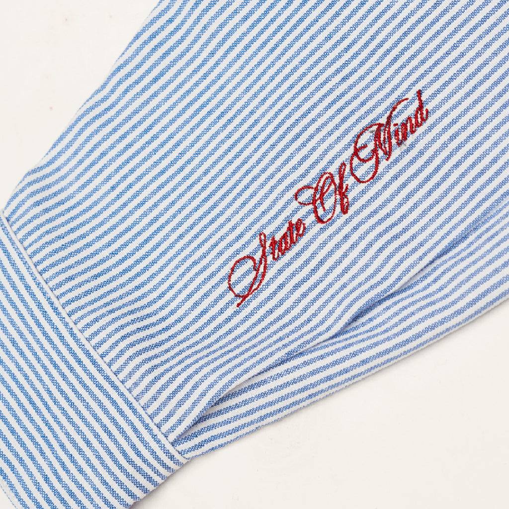 Blessed25 : Stripe L/S Shirt Blue