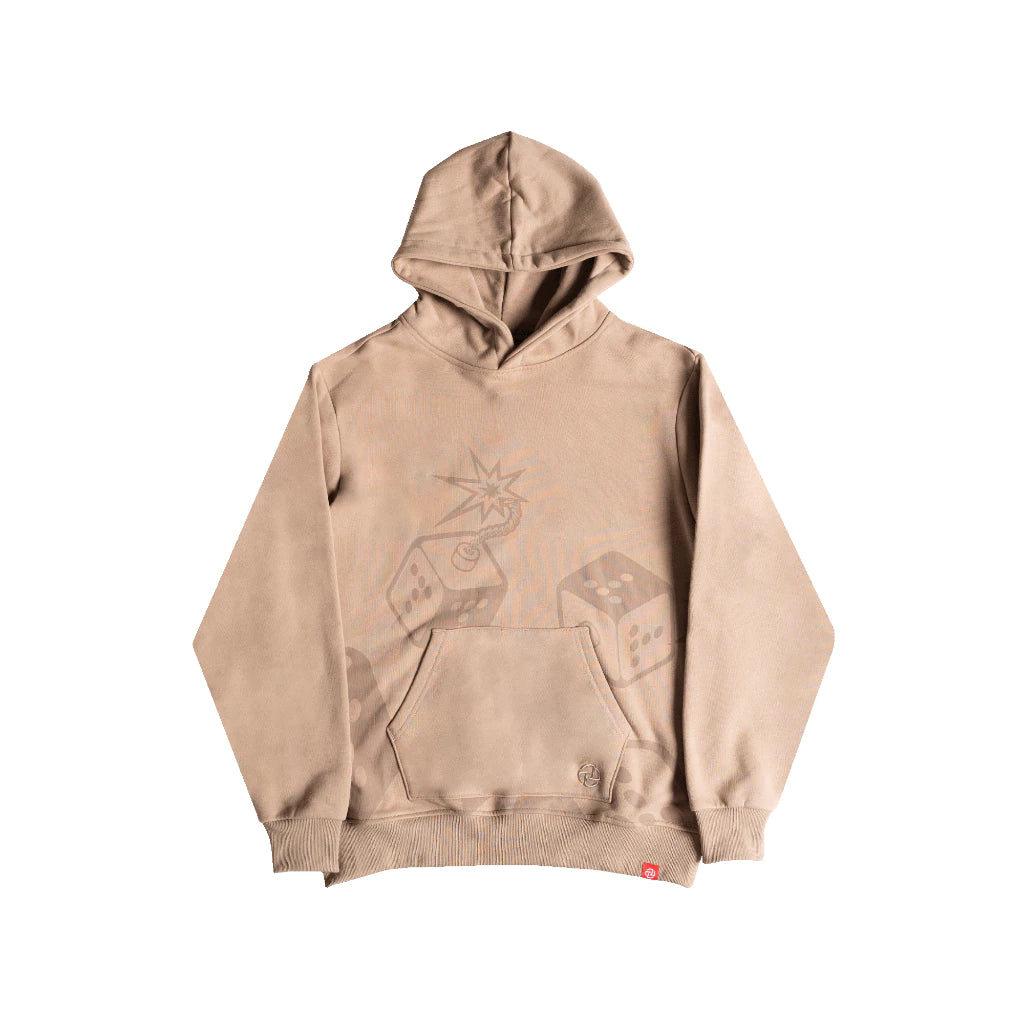Dice Hooded Sweatshirt Brown