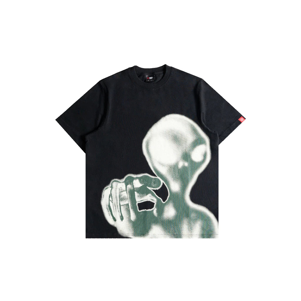 Alien Oversized Tee Black