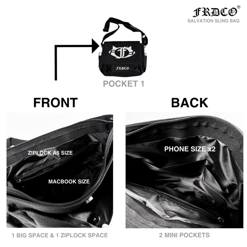 Salvation Gid Bag Black