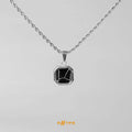 Noir Marble Pendant (Silver)