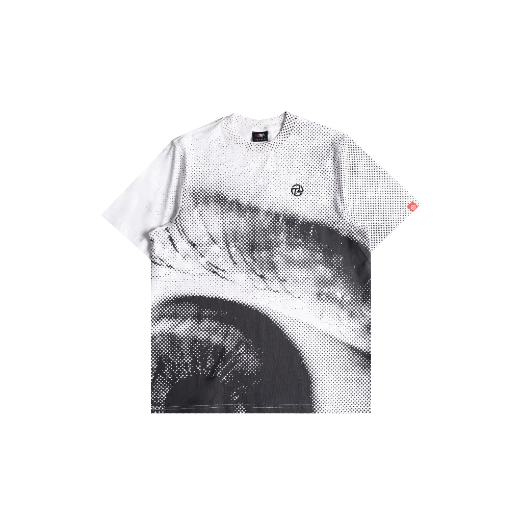 Eyes Full Print Tee White