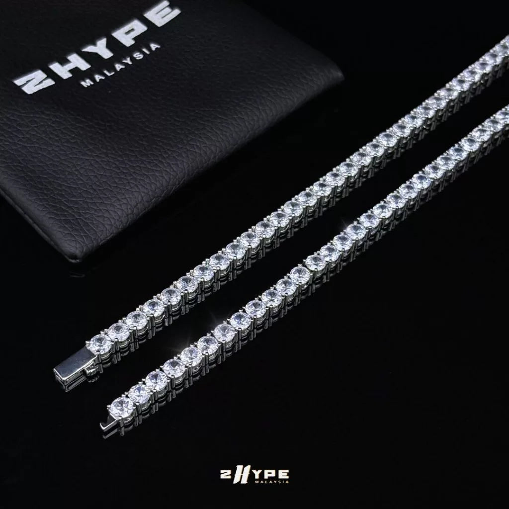 Tennis Chain (Silver) 5mm