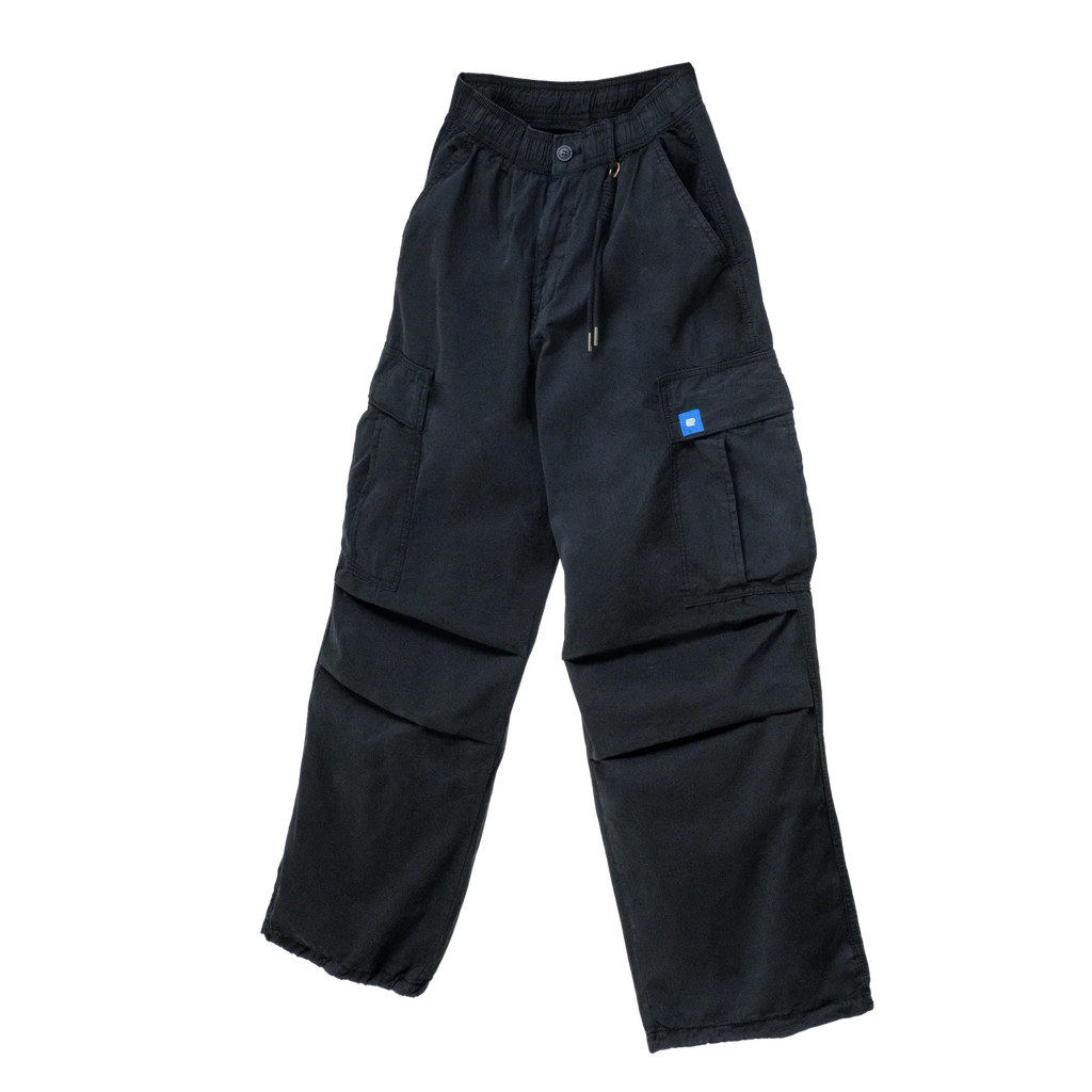 Parachute Cargo Pants (Black)