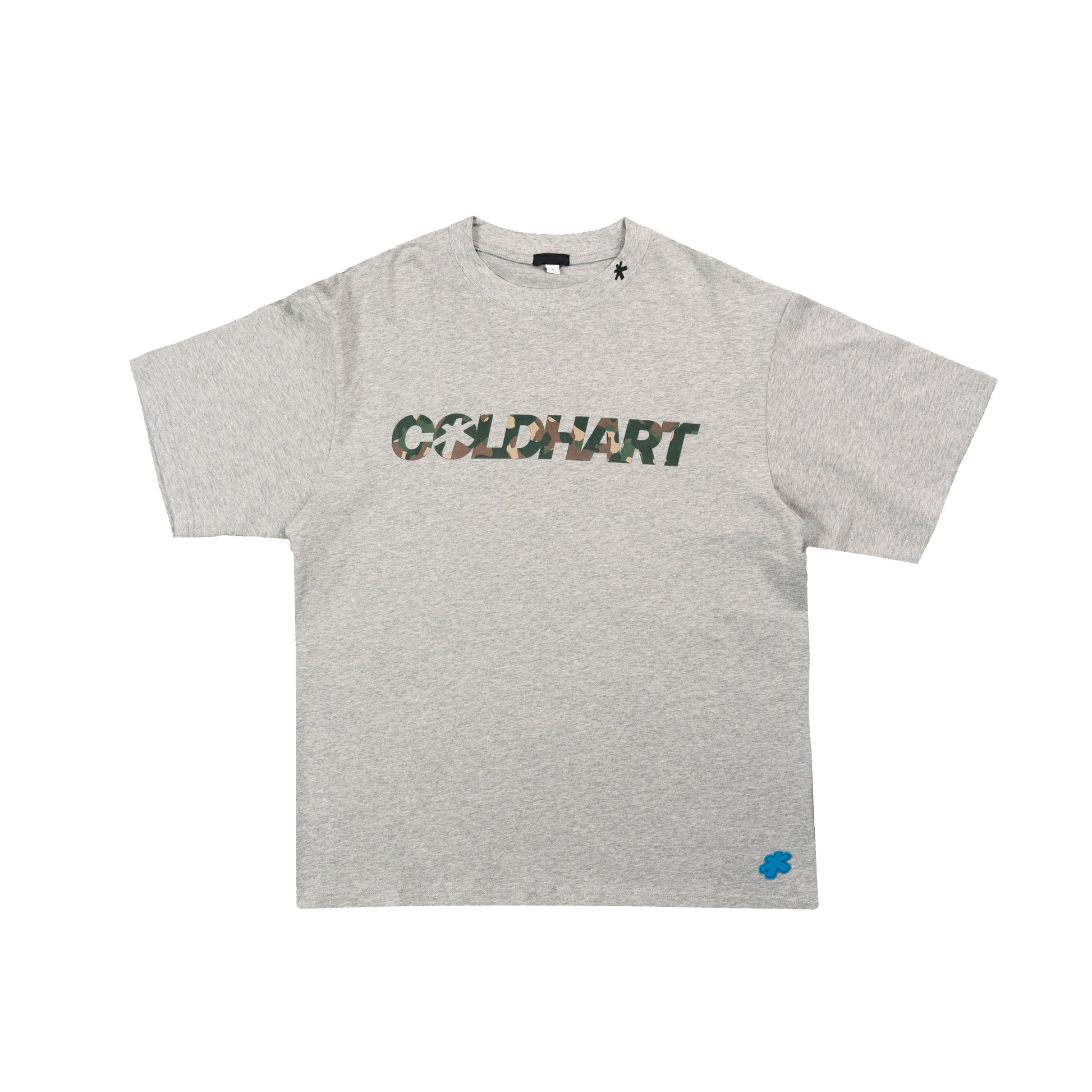 Rubber Printed Oversized T-shirt Grey