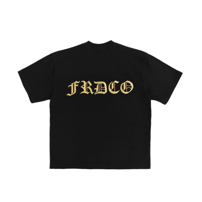 SS24 Gold Logo Tee Black