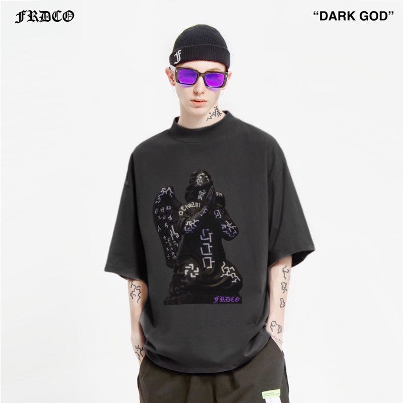 Dark God Logo Tee Grey