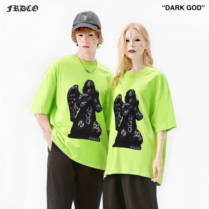 Dark God Logo Tee Neon